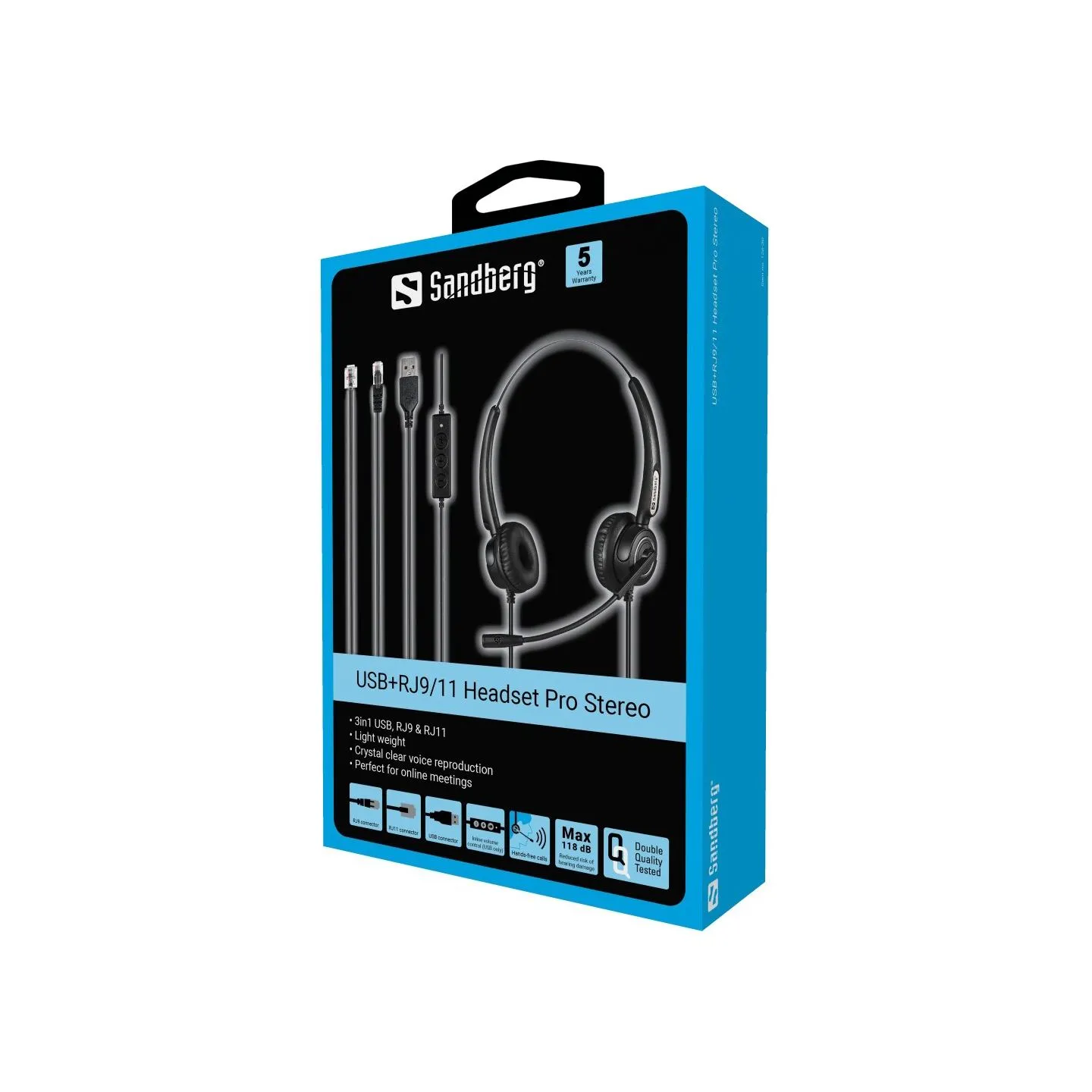 Sandberg USB+RJ9/11 Headset Pro Stereo