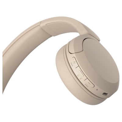 Sony WH-CH520 Headphones on-ear Beige