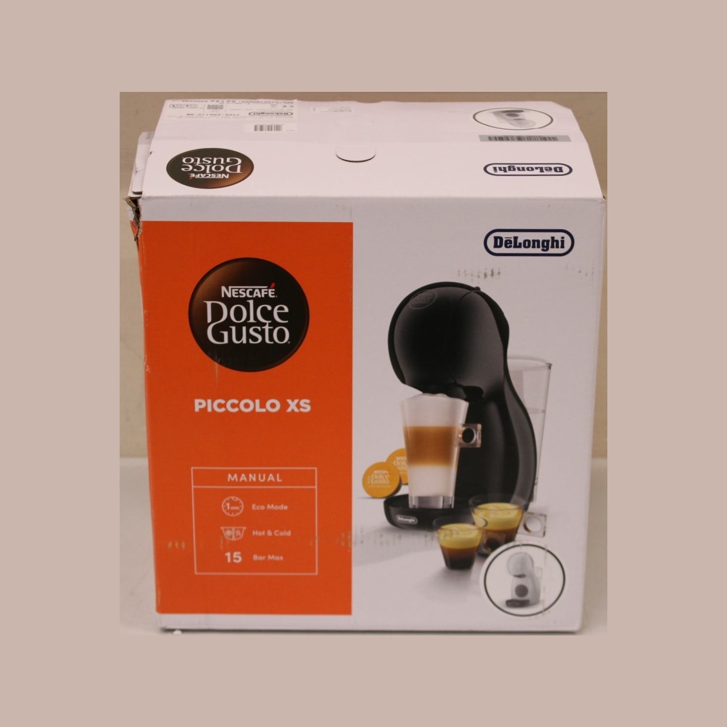 Delonghi EDG110.WB Dolce Gusto Piccolo XS Coffee maker, White |  Delonghi Coffee Maker | EDG110.WB Dolce Gusto Piccolo XS | Pump