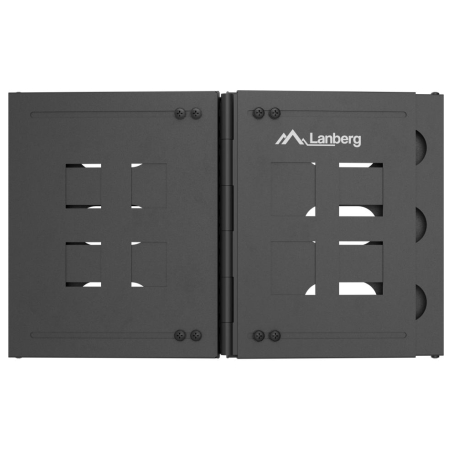 Lanberg Folding Bracket Wall-mount 19" 6U | FB01-5406-10B | Black