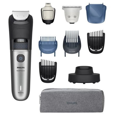 Philips | Beard Trimmer | BT7670/15 7000 Series | Cordless | Wet & Dry | Number of length steps 40 | Silver/Black