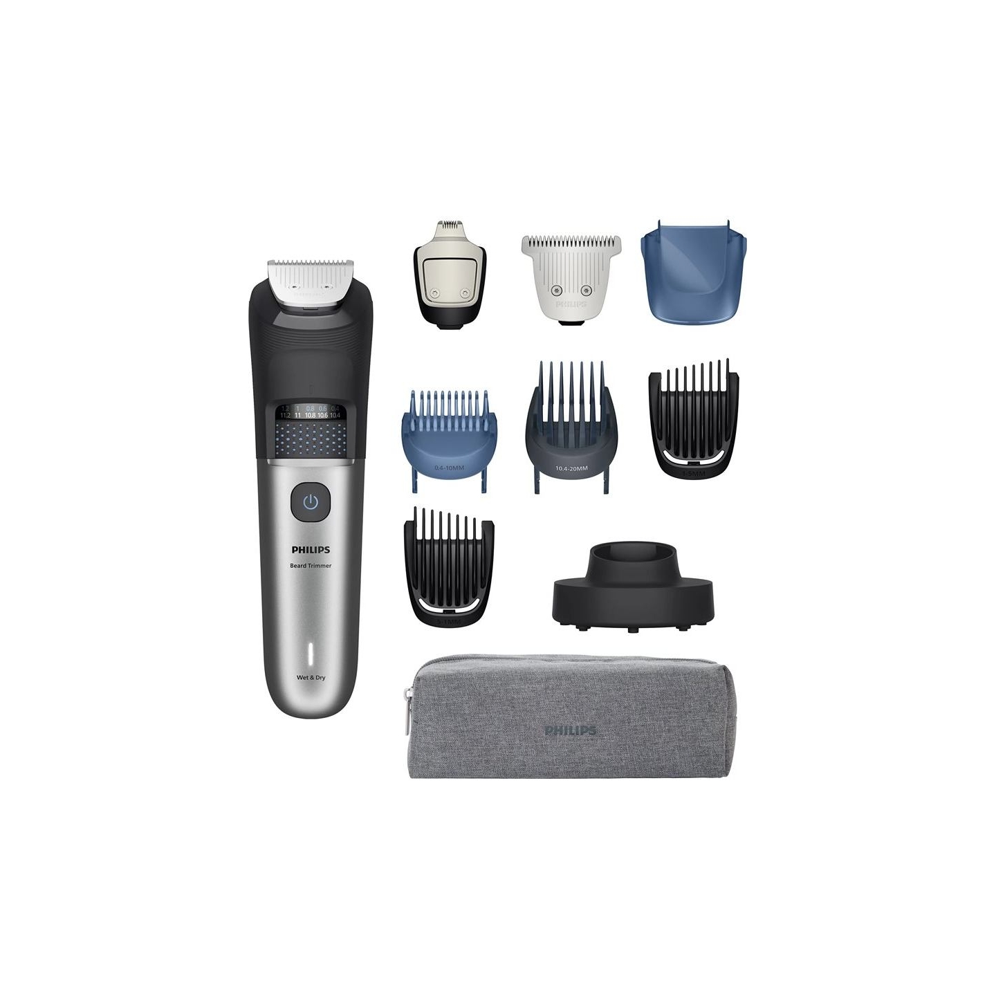 Philips | Beard Trimmer | BT7670/15 7000 Series | Cordless | Wet & Dry | Number of length steps 40 | Silver/Black