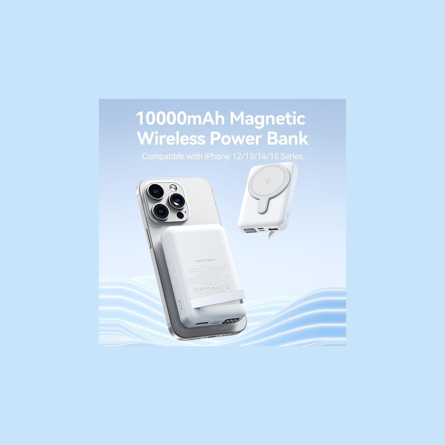 Vention POWER BANK WRL 10000MAH 22.5W/MAGNETIC BLACK FHTB0 VENTION