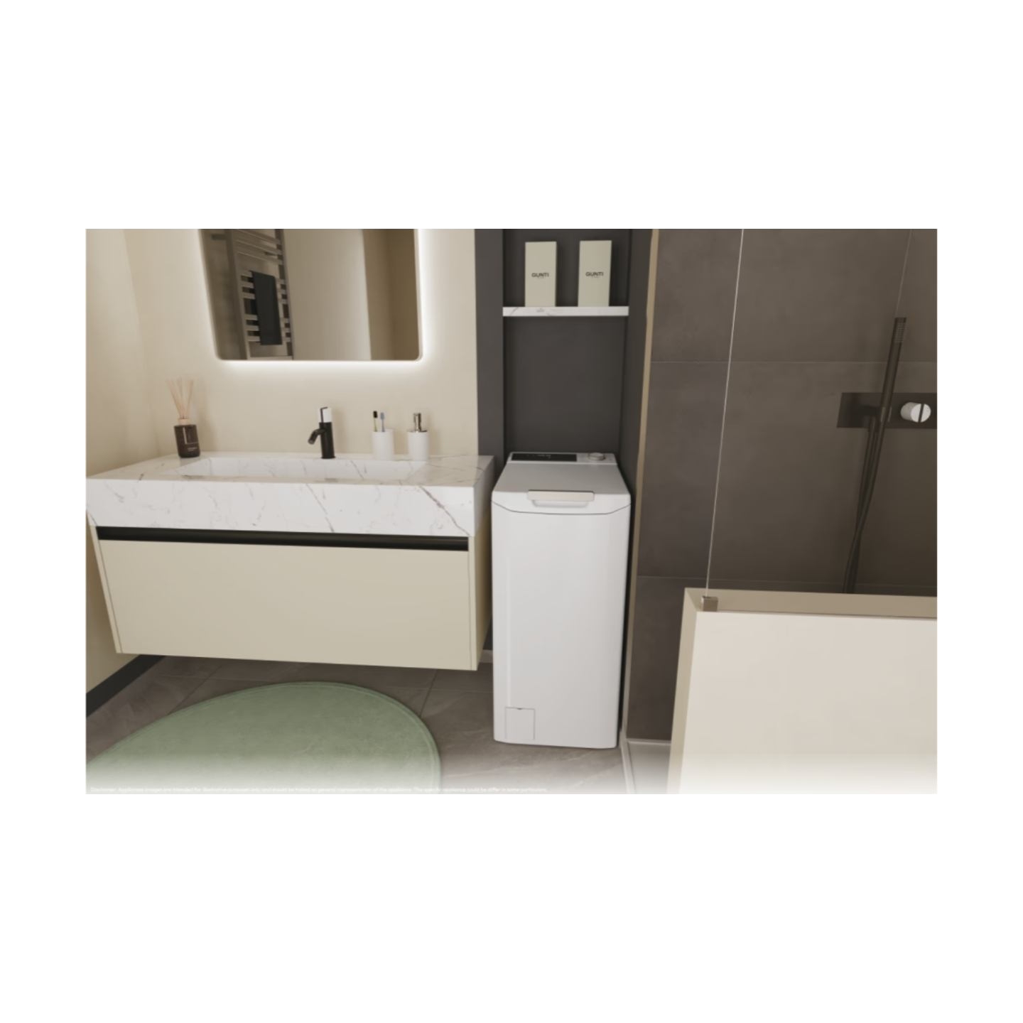 Candy | Washing Machine | TCA264TM5-S | Energy efficiency class A | Top loading | Washing capacity 6 kg | 1200 RPM | Depth 60 cm