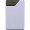 Tellur Power Bank 10000mAh, USB-C + Lightning cables built-in  purple