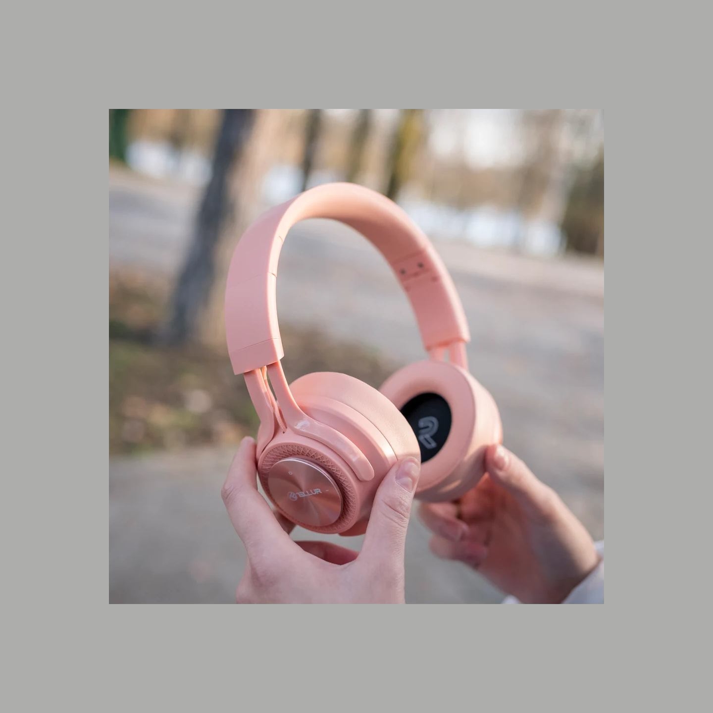 Tellur Feel Bluetooth Over-Ear Headphones Pink