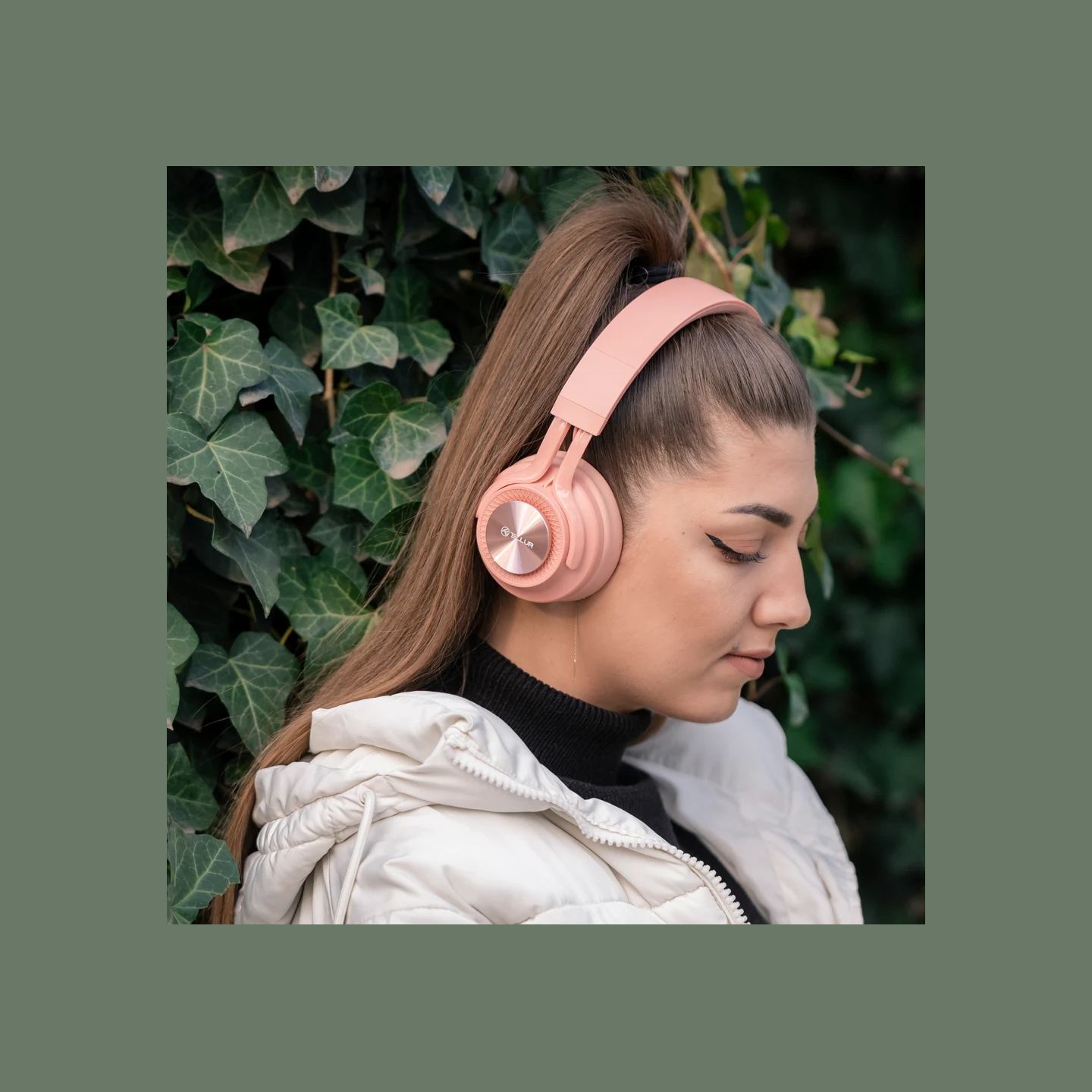 Tellur Feel Bluetooth Over-Ear Headphones Pink