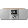 Sharp DR-I740(GY) Lisbon Stereo Smart Radio (Internet / DAB+ / FM), Grey & Oak | Sharp