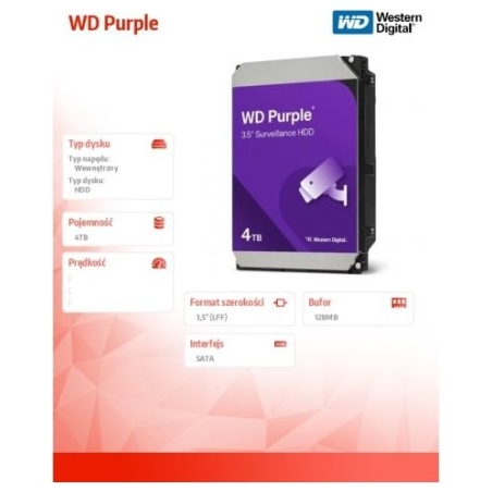 WD Purple 4TB SATA 3.5inch HDD