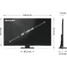 Sharp 65JT8265E 65" (164cm) 4K Ultra HD QLED MiniLED Google TV | Sharp