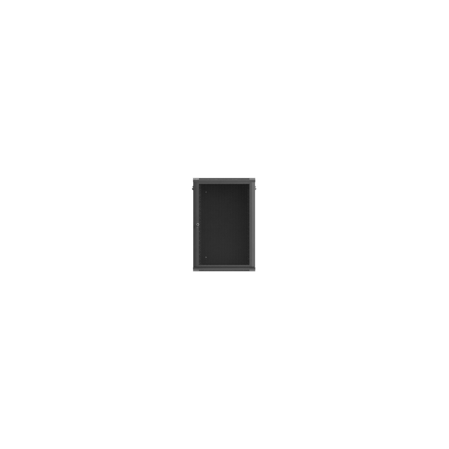 Lanberg Wall-Mounted Rack Cabinet 19 inches 18U 600x450 black Perforated Doors (flat pack)