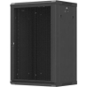 Lanberg Wall-Mounted Rack Cabinet 19 inches 18U 600x450 black Perforated Doors (flat pack)