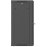 Lanberg Wall-Mounted Rack Cabinet 19 inches 18U 600x450 black Perforated Doors (flat pack)
