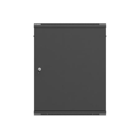 Lanberg Wall-Mounted Rack Cabinet 19 inches 15U 600x600 black metal door (flat pack)
