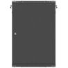 Lanberg Wall-Mounted Rack Cabinet 19 inches 18U 600x600 black metal door (flat pack)