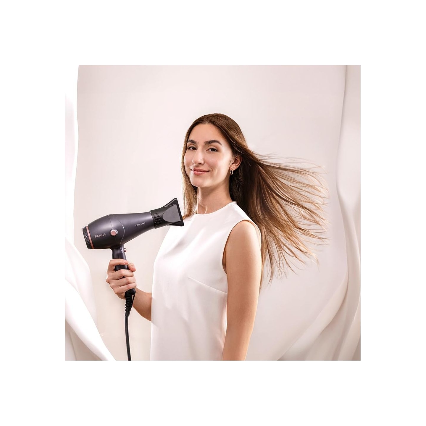 Cecotec Hair dryer | IoniCare Harmony | 2600 W | Number of temperature settings 3 | Ionic function | Grey | Diffuser nozzle