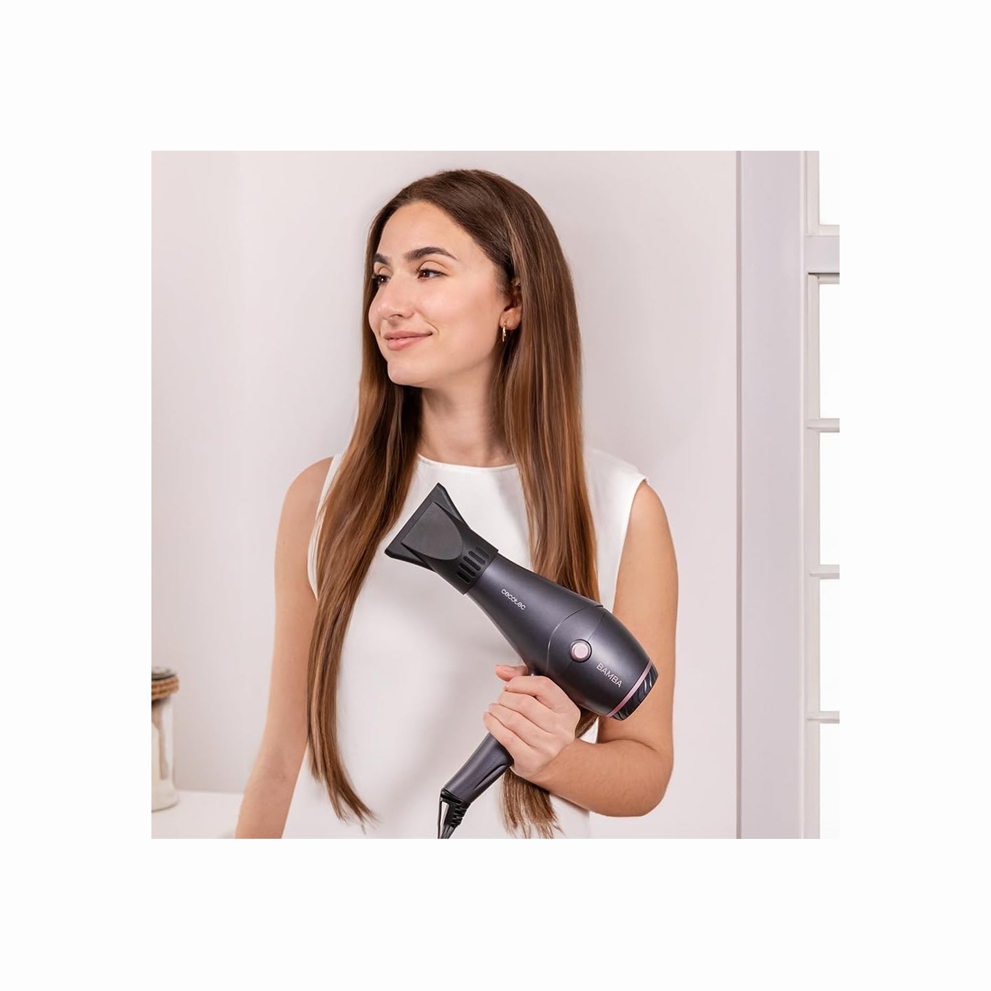 Cecotec Hair dryer | IoniCare Harmony | 2600 W | Number of temperature settings 3 | Ionic function | Grey | Diffuser nozzle