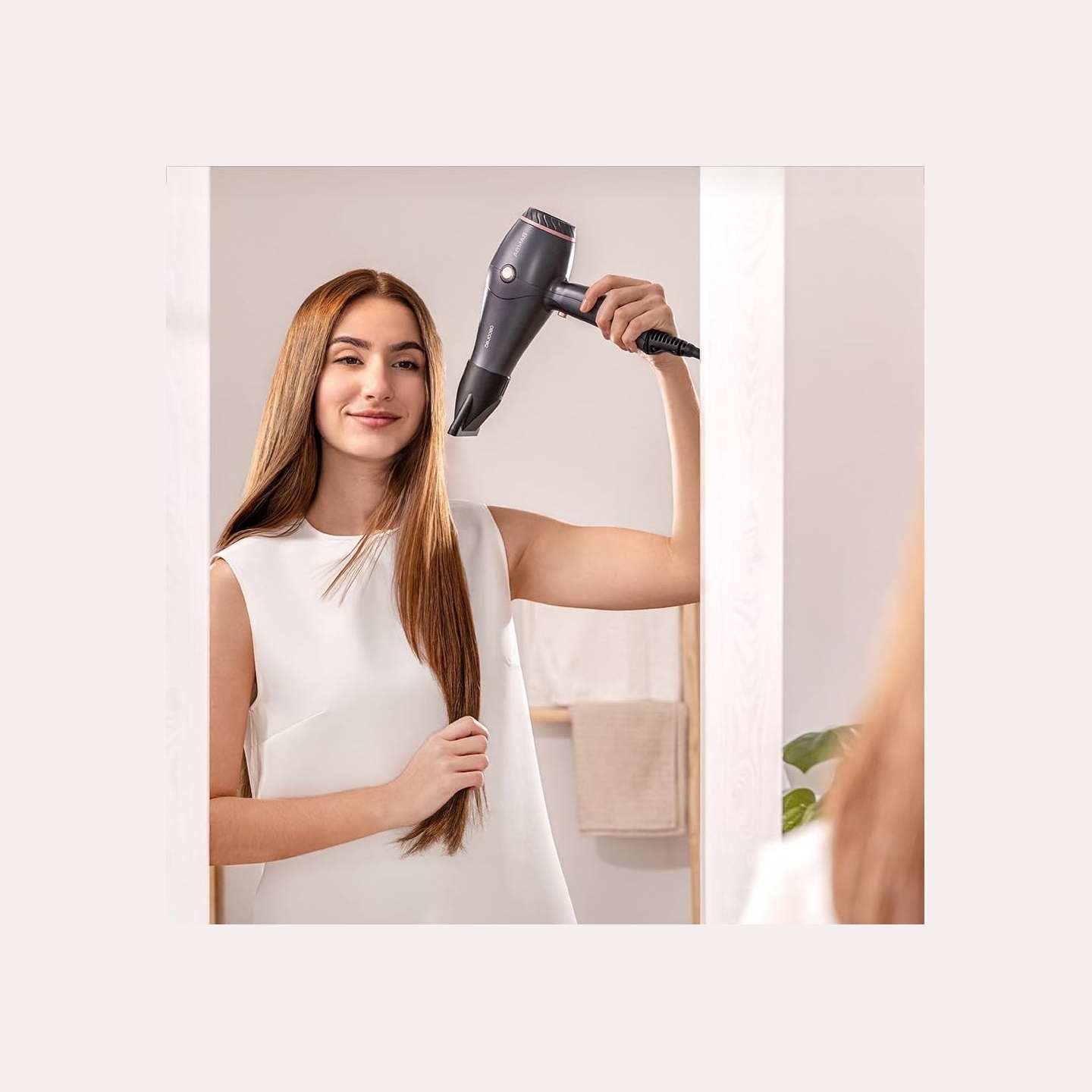 Cecotec Hair dryer | IoniCare Harmony | 2600 W | Number of temperature settings 3 | Ionic function | Grey | Diffuser nozzle