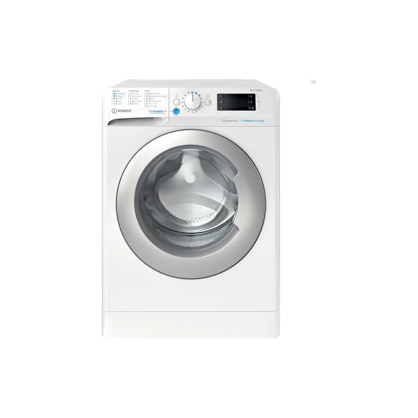 Indesit | Washing Machine | BWE 91496X WSV EE | Energy efficiency class A | Front loading | Washing capacity 9 kg | 1400 RPM | D