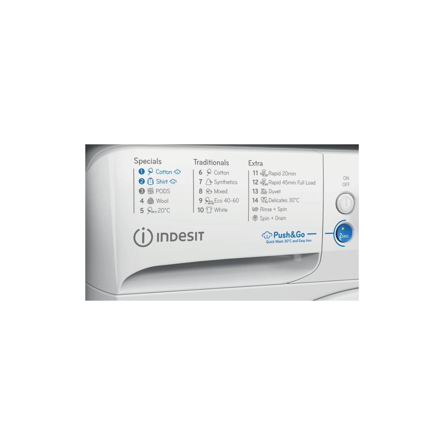 Indesit | Washing Machine | BWE 91496X WSV EE | Energy efficiency class A | Front loading | Washing capacity 9 kg | 1400 RPM | D