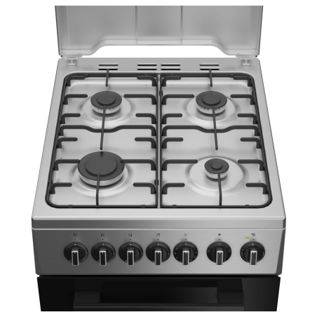 Indesit Cooker | I5G5PMX | Hob type Gas | Oven type Electric | Stainless Steel | Width 50 cm | Depth 60 cm | Grilling | Energy e