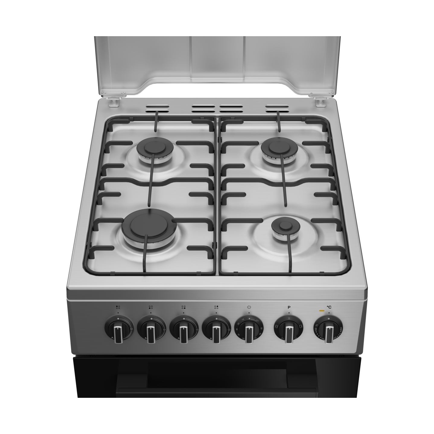 Indesit Cooker | I5G5PMX | Hob type Gas | Oven type Electric | Stainless Steel | Width 50 cm | Depth 60 cm | Grilling | Energy e