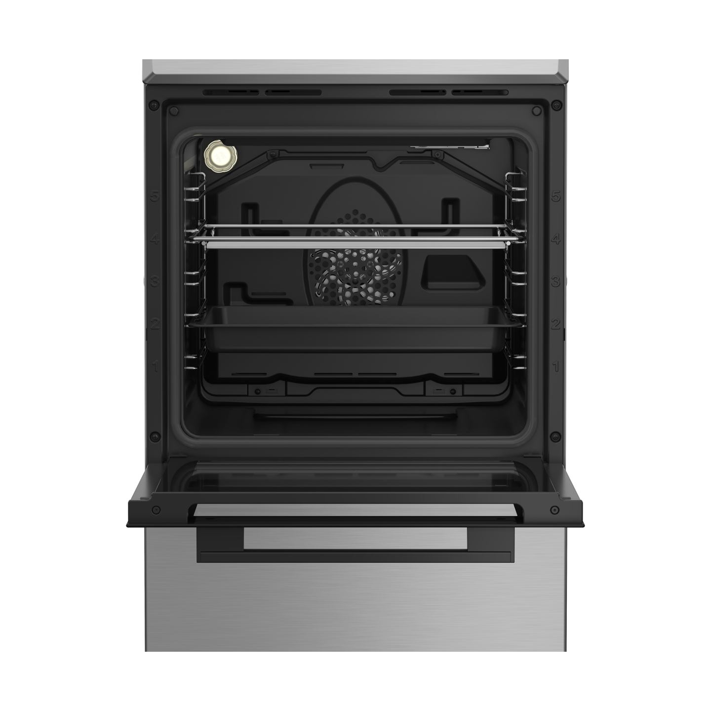 Indesit Cooker | I5G5PMX | Hob type Gas | Oven type Electric | Stainless Steel | Width 50 cm | Depth 60 cm | Grilling | Energy e