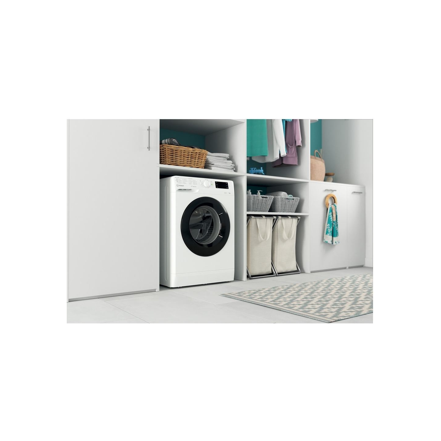 Indesit | Washing machine | MTWE 71252 WK EE | Energy efficiency class E | Front loading | Washing capacity 7 kg | 1200 RPM | De