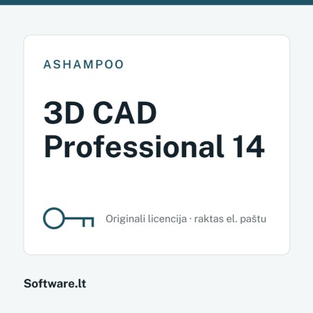 Ashampoo 3D CAD Professional 14 – 1 computer, Perpetual licence