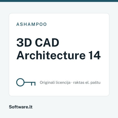 Ashampoo 3D CAD Architecture 14 – 1 computer, Perpetual licence