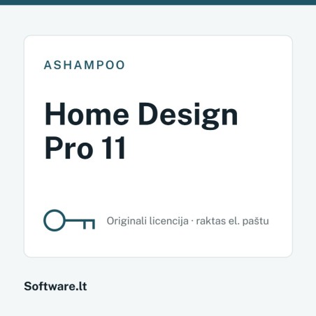 Ashampoo Home Design Pro 11 – 1 computer, Perpetual licence