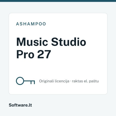 Ashampoo Music Studio Pro 27 – 1 datoram, Beztermiņa licence