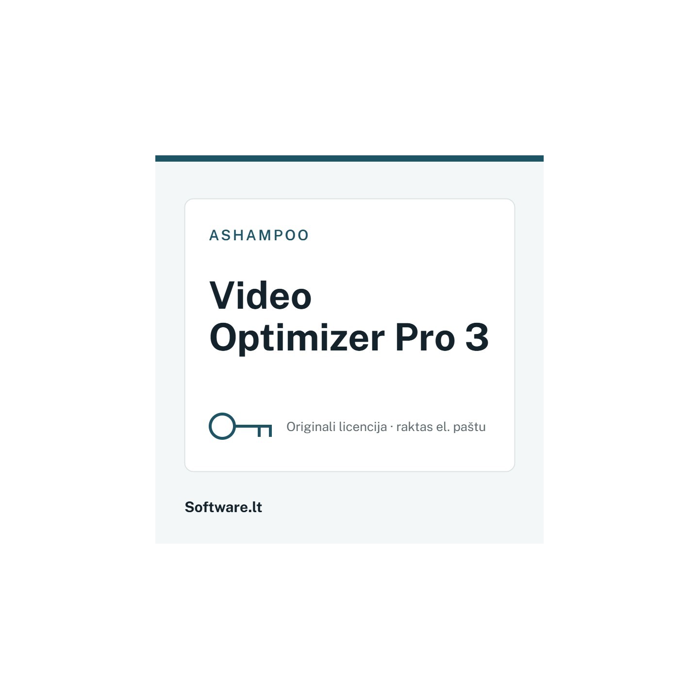 Ashampoo Video Optimizer Pro 3 – 1 datoram, Beztermiņa licence