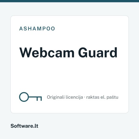 Ashampoo Webcam Guard – 10 computers, Perpetual licence