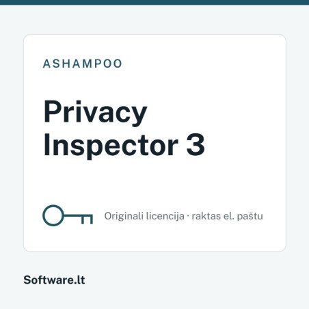 Ashampoo Privacy Inspector 3 – 1 computer, Perpetual licence