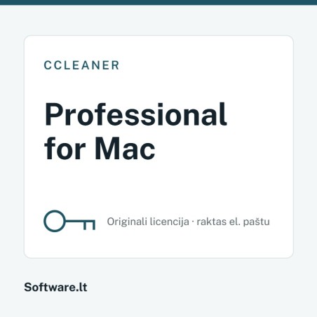 CCleaner Professional for Mac – 1 Mac datoram, 1 gads