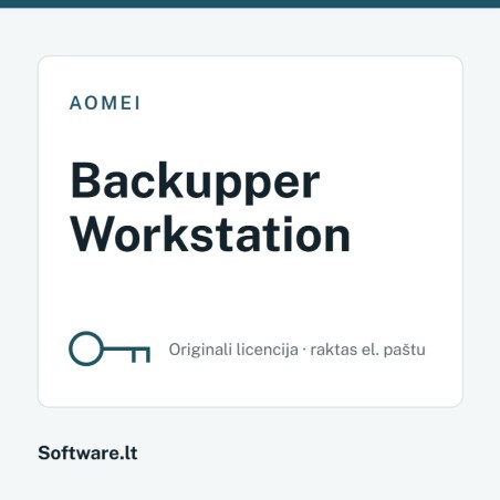 AOMEI Backupper Workstation – 1 datoram, Beztermiņa licence