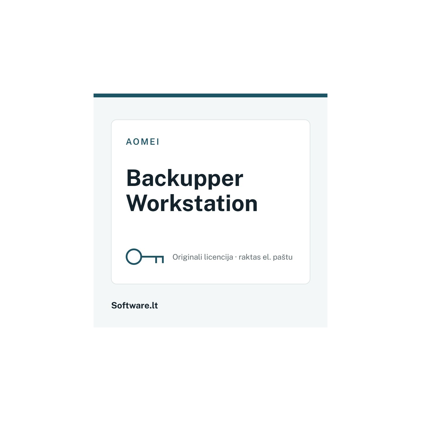 AOMEI Backupper Workstation – 1 datoram, Beztermiņa licence