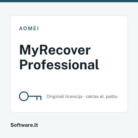 AOMEI MyRecover Professional – 1 computer, Perpetual licence