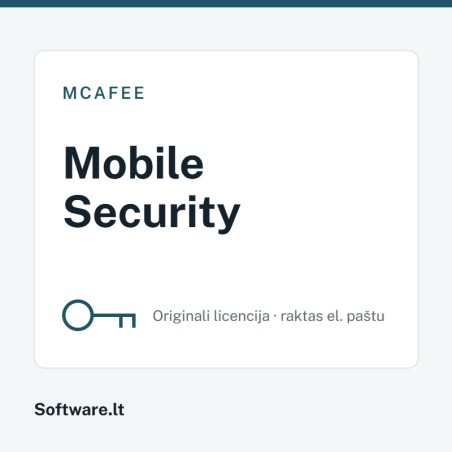 McAfee Mobile Security – 1 ierīcei, 1 gads
