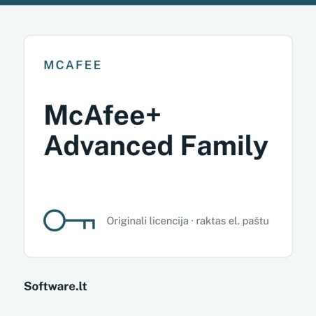 McAfee+ Advanced Family – 6 users, 1 year