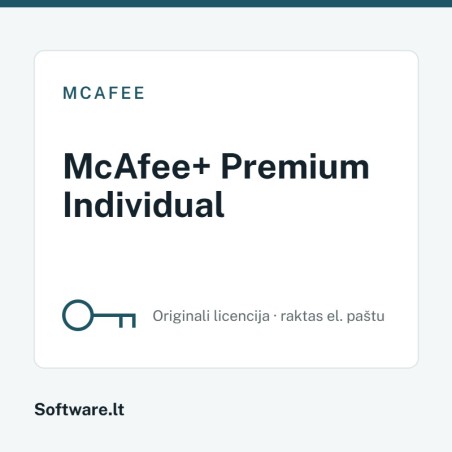 McAfee+ Premium Individual – 1 lietotājam, 1 gads