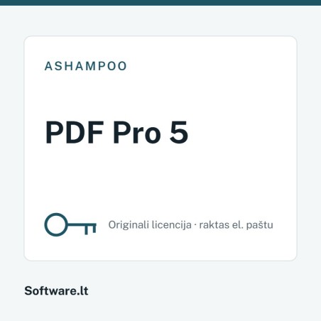 Ashampoo PDF Pro 5 – 1 computer, Perpetual licence