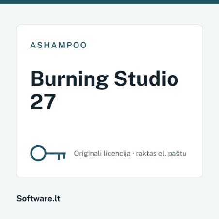 Ashampoo Burning Studio 27 – 1 computer, Perpetual licence
