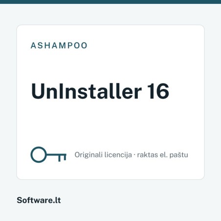 Ashampoo UnInstaller 16 – 1 computer, Perpetual licence