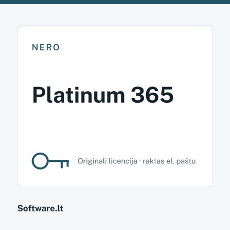 Nero Platinum 365 – 1 computer, 1 year