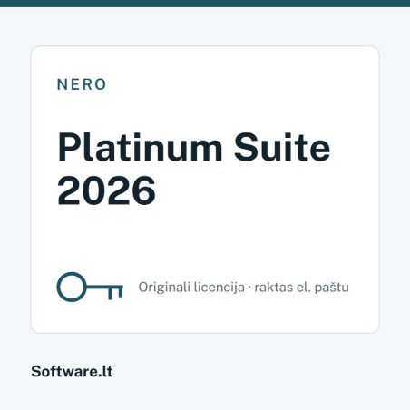 Nero Platinum Suite 2026 – 1 computer, Perpetual licence