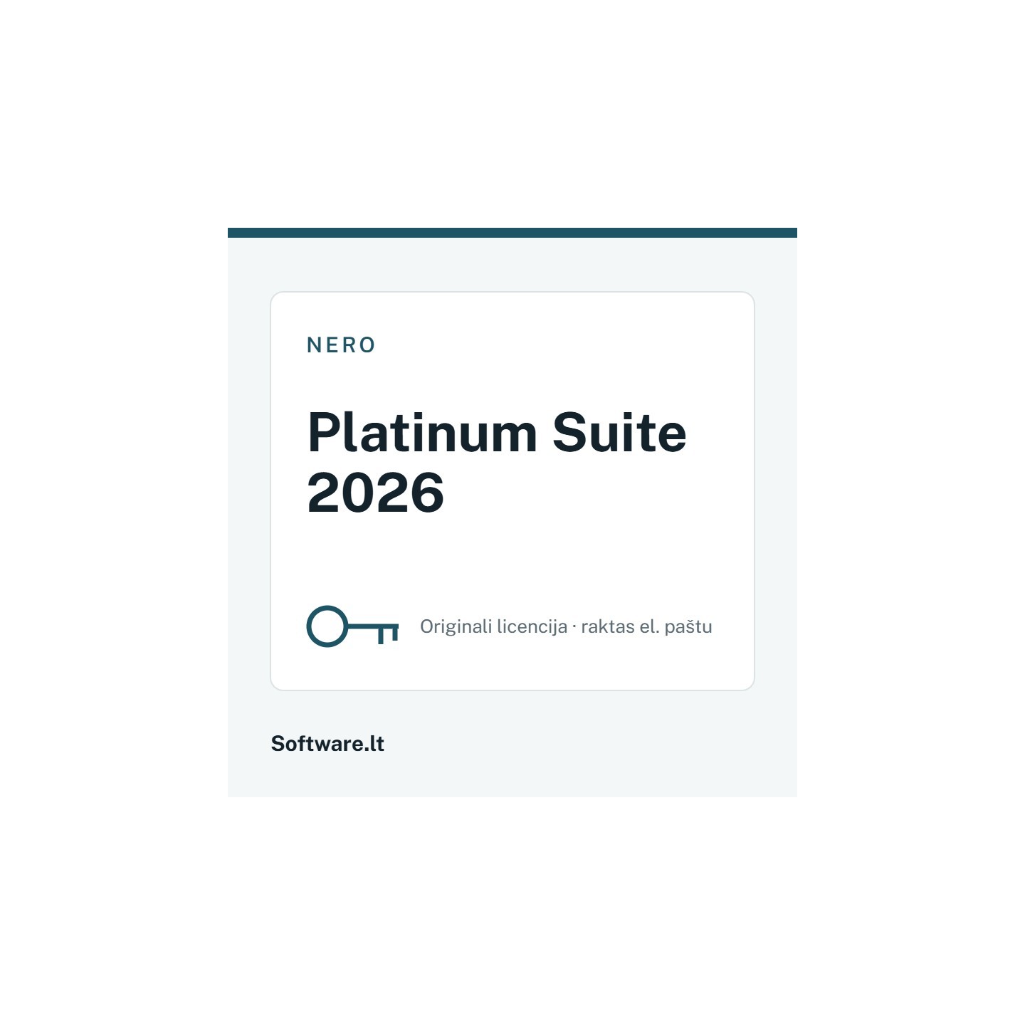 Nero Platinum Suite 2026 – 1 datoram, Beztermiņa licence