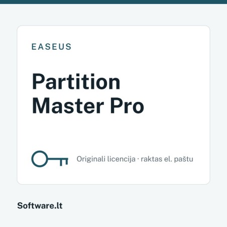 EaseUS Partition Master Pro – 2 datoriem, Beztermiņa licence