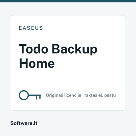EaseUS Todo Backup Home – 1 datoram, Beztermiņa licence
